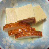 高野豆腐とカマボコ煮